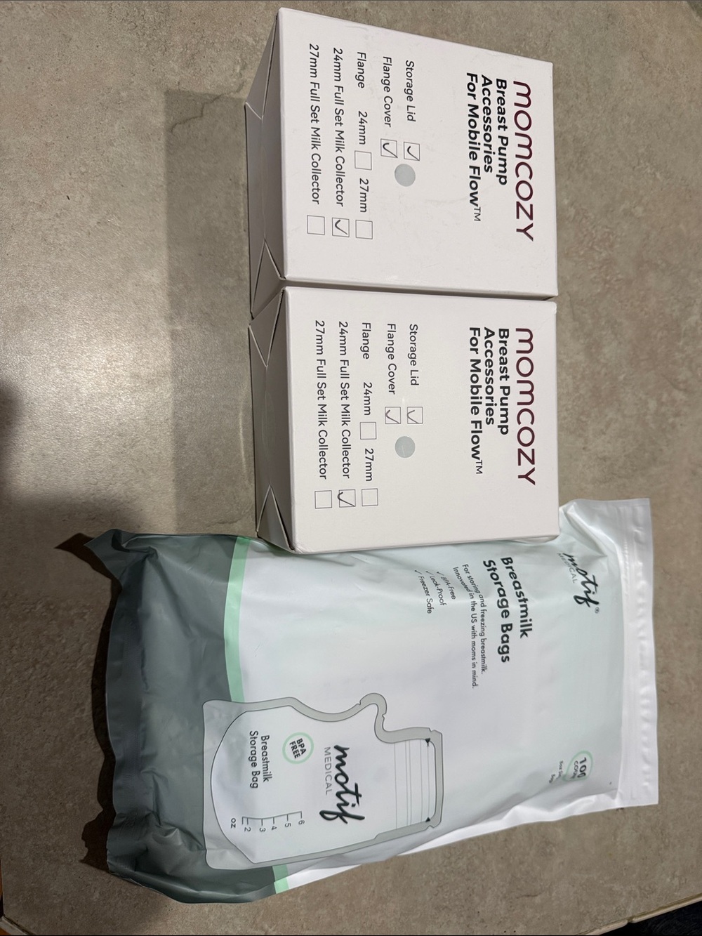 ✨ NIB Momcozy M9 Parts Bundle + 100ct Motif Storage Bags - Picture 5 of 5